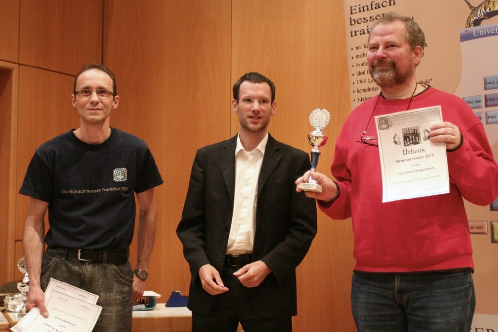 H.-P. Roggensack ist Vereinsmeister 2013 — Schachfreunde Frankfurt 1921 e.V.